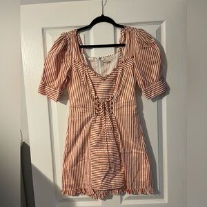 For Love & Lemons striped mini dress